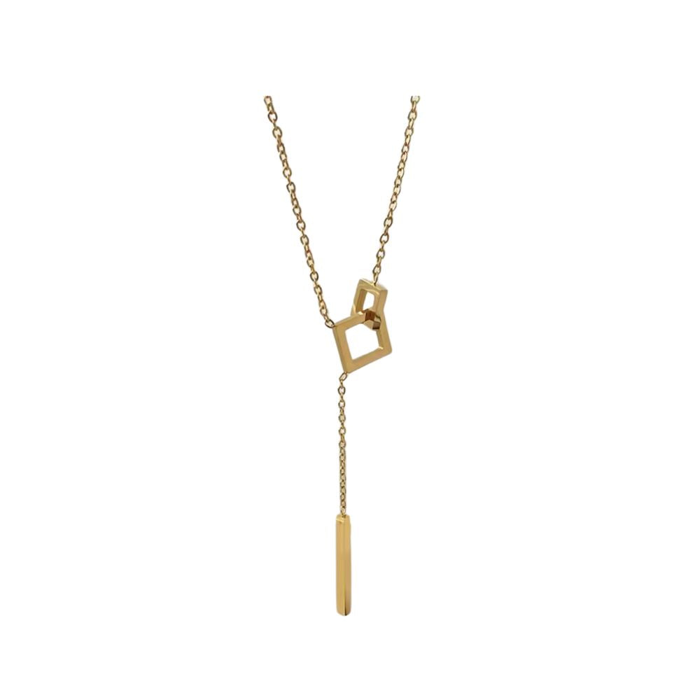 316 Stainless Steel Squares Necklace