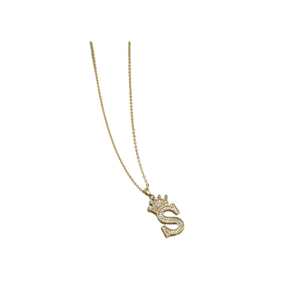 316 Stainless Steel Queen Letterly Necklace