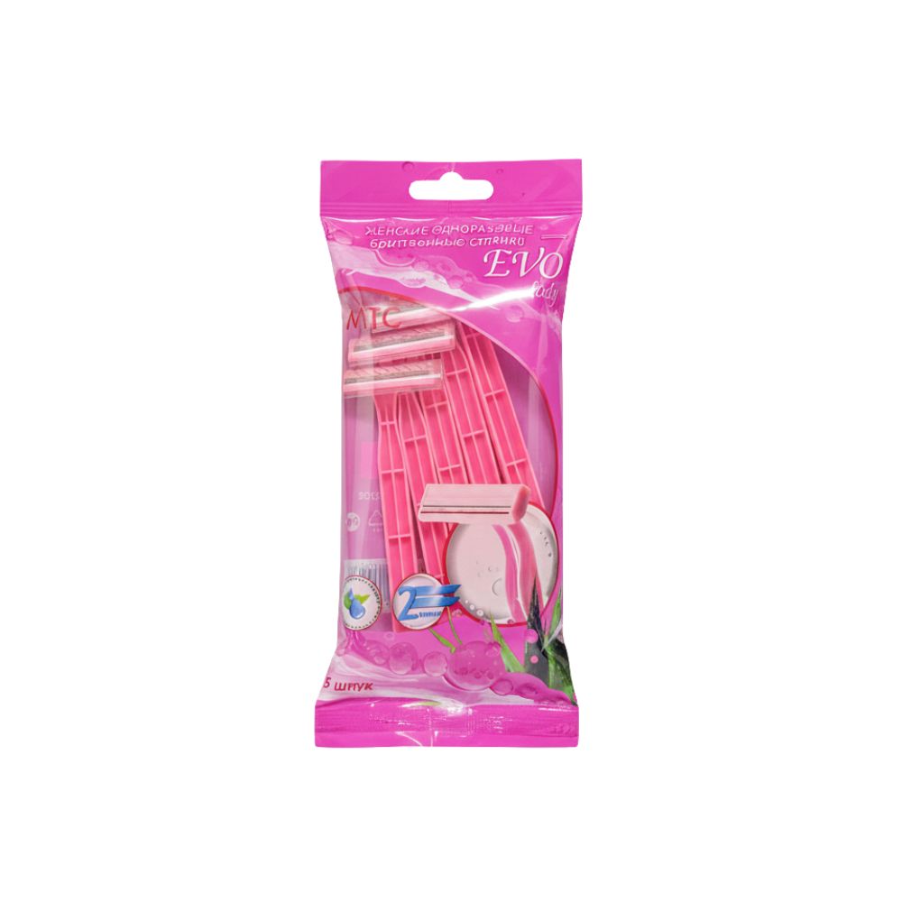Evo Lady twin Blade Razors 5 Pcs