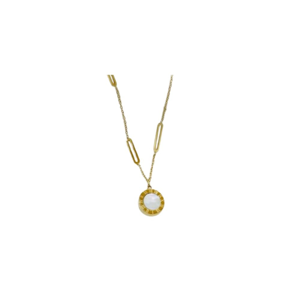 316 Stainless Steel Roman Pearl Necklace