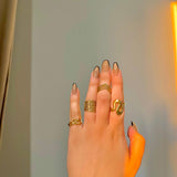 316 Stainless Steel Rings Rules(4pcs)