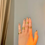316 Stainless Steel Rings Rules(4pcs)