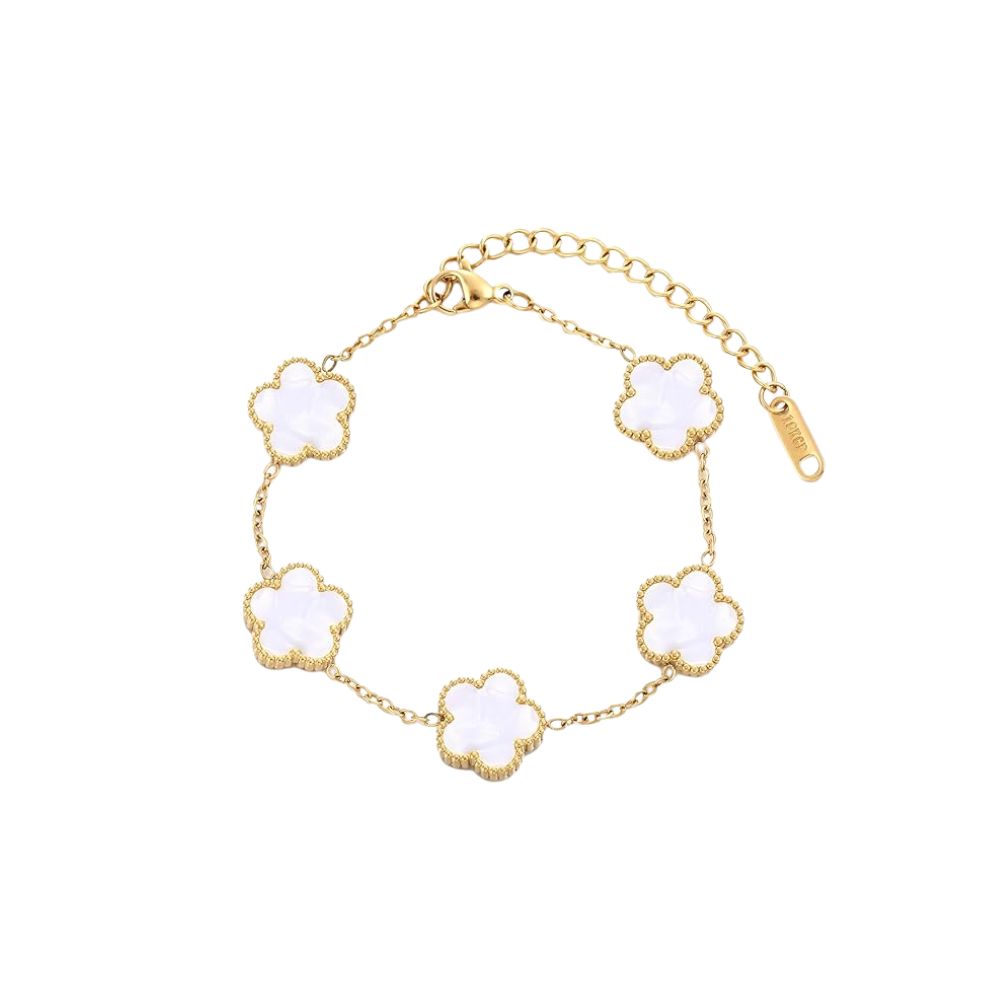 316 Stainless Steel Five Leaf Bracelet