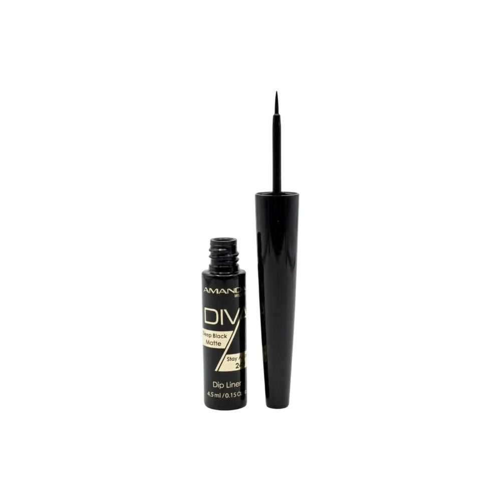 Amanda Diva Deep Black Matte Dip Liner