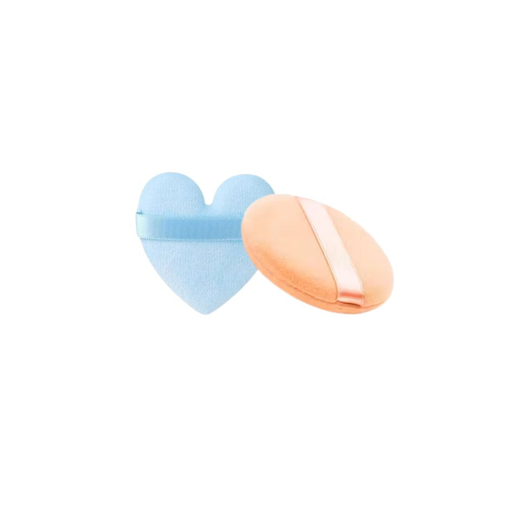 Annina Circle Heart Powder Puff Sponge 2Pcs
