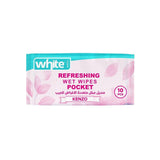 White Pocket Wet Wipes 10 Pcs