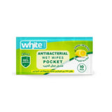 White Pocket Wet Wipes 10 Pcs