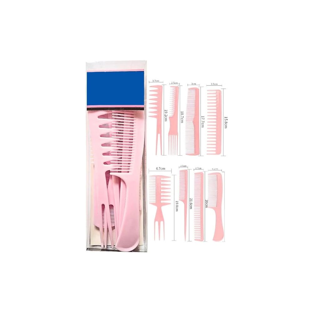 Ruby Hair Comb Set 8 Pcs