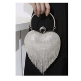 Chrisbella Into The Night Heart Shape Black Edition Evening Bag