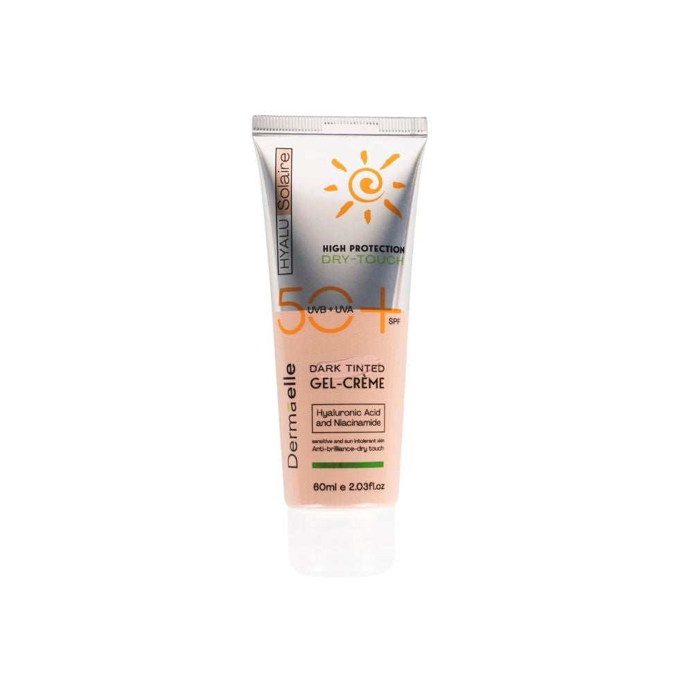 Dermaelle HyaluSolaire Gel-Creme Dark Tinted SPF50+