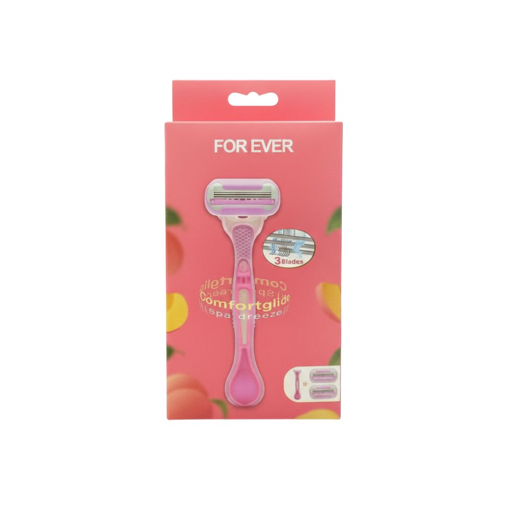 Forever Comfortglide Spa 3 Blades Peaches Razor
