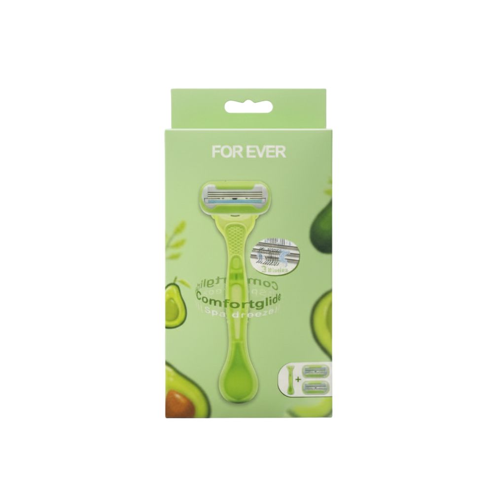 Forever Comfortglide Spa 3 Blades Avocado Razor