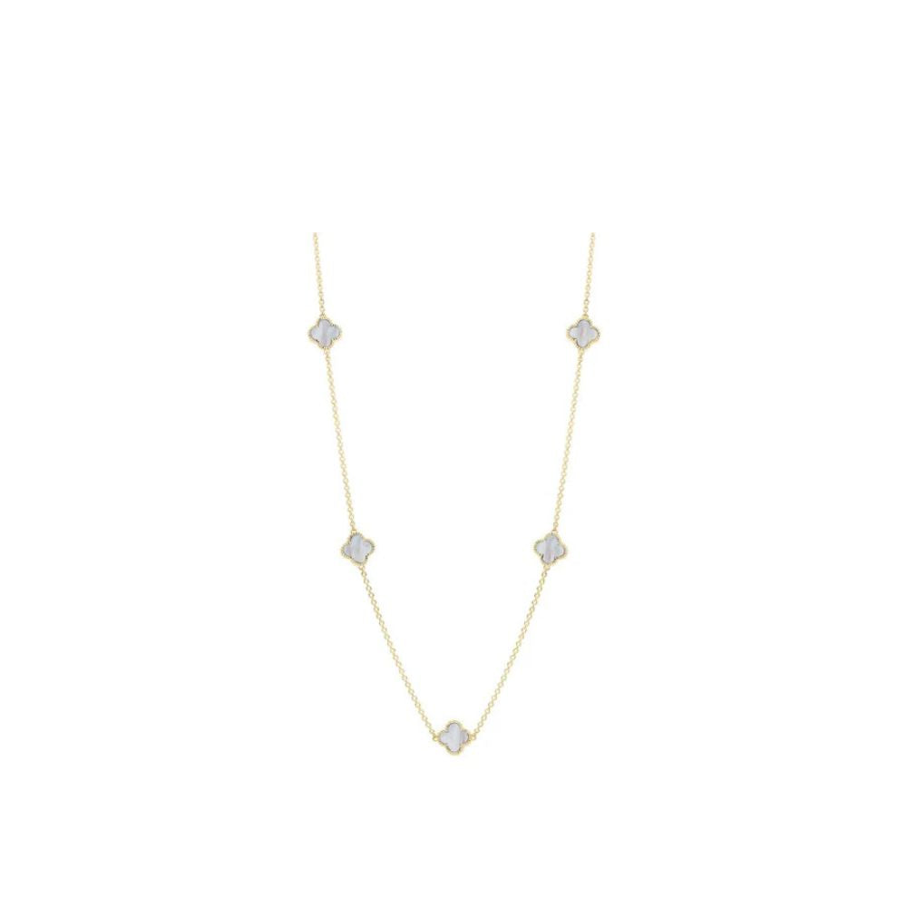 316 Stainless Steel Four Leaf Necklace W