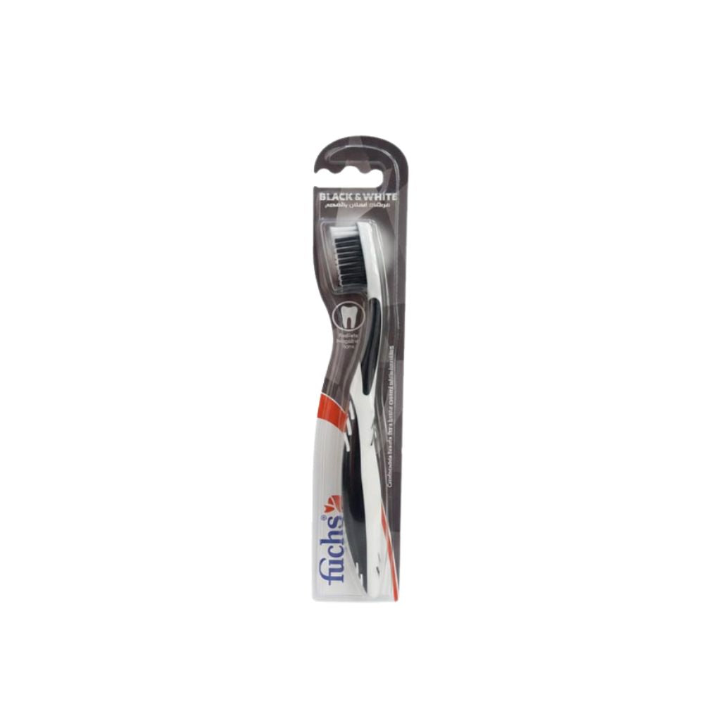 Fuchs Black & White Charcoal Toothbrush
