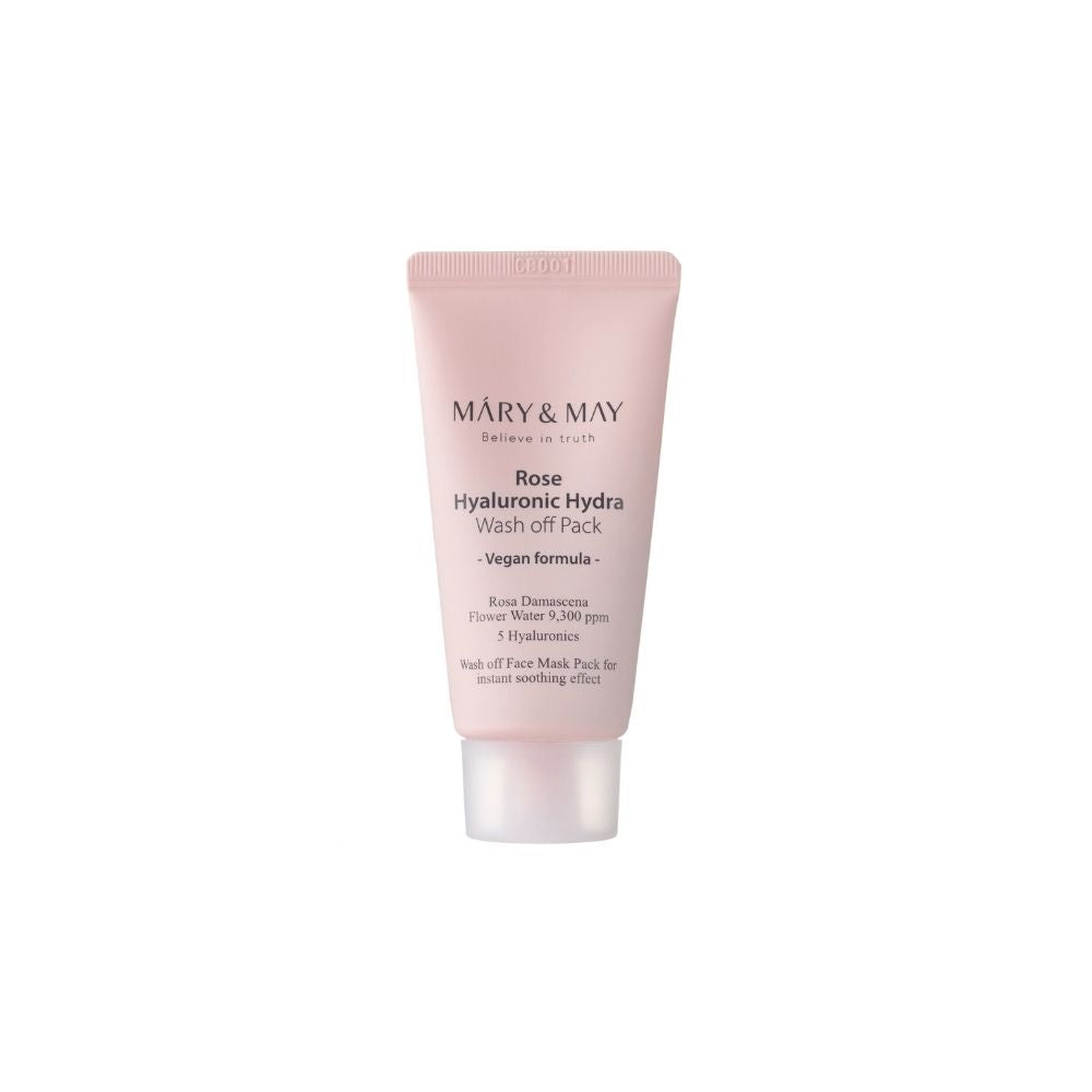 Mary & May Vegan Rose Hyaluronic Hydra Wash Off Pack