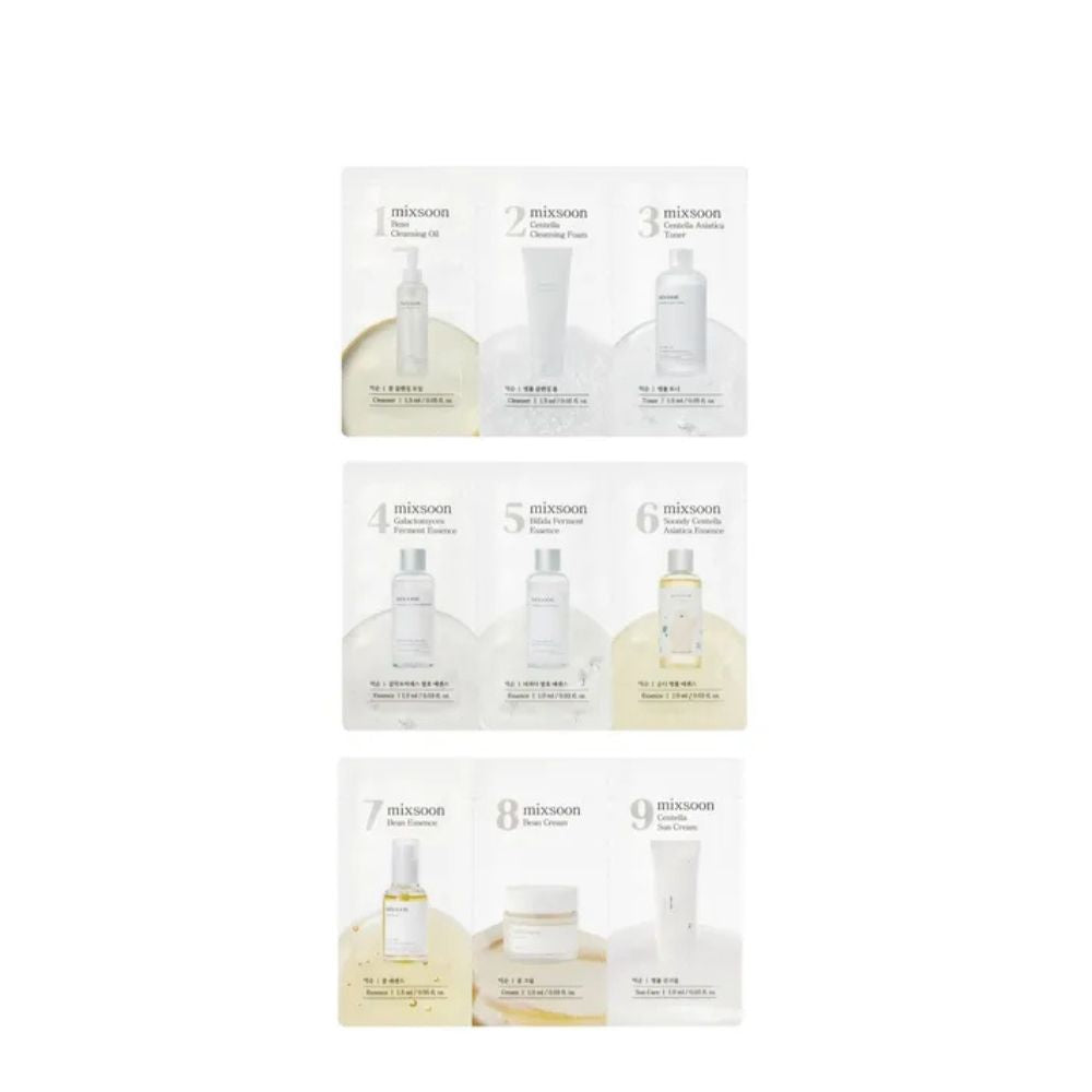 Mixsoon 9 Step Routine Bundle Sachet Set