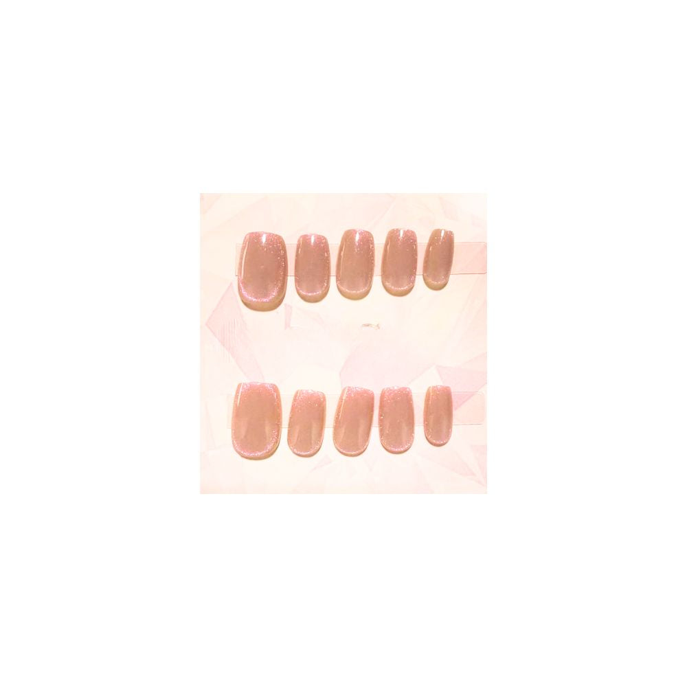Glassy False Nails Set 10Pcs