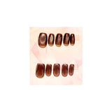 Glassy False Nails Set 10Pcs