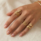 316 Stainless Steel Realm of The Rings(4pcs)