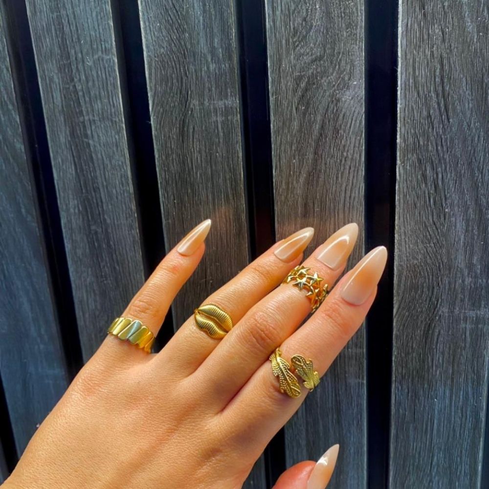 316 Stainless Steel Queen Of The Rings(4pcs)