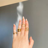 316 Stainless Steel Planet Of The Rings (4pcs)