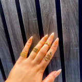 316 Stainless Steel Queen Of The Rings(4pcs)
