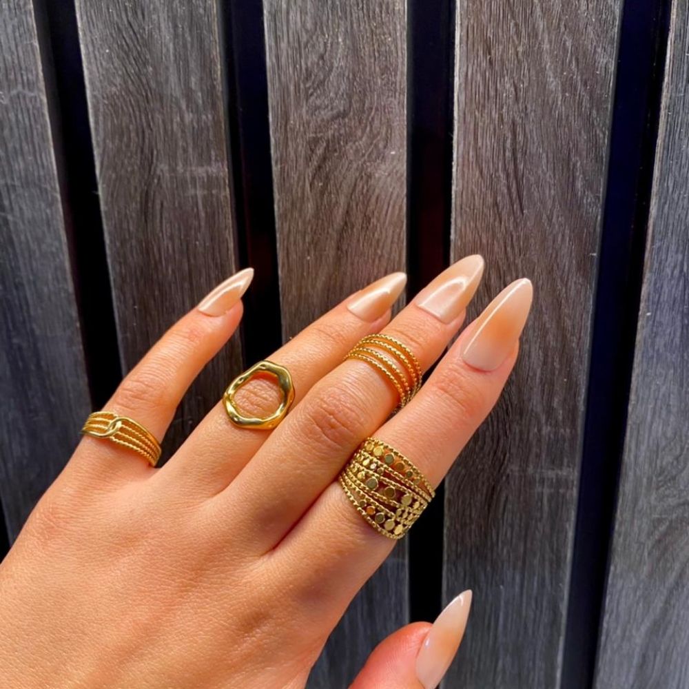 316 Stainless Steel Queen Of The Rings(4pcs)