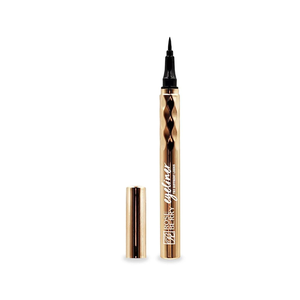 Rose Berry Eyeliner Try Different Looks