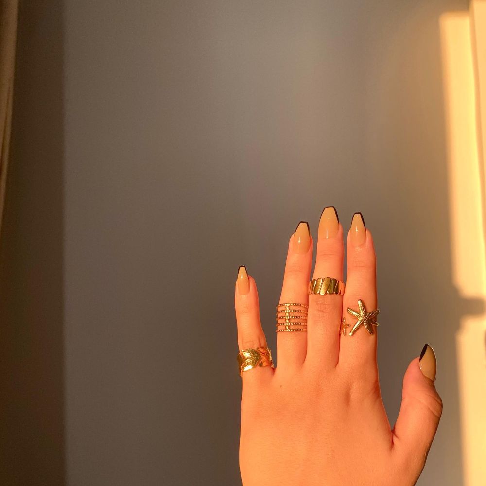 316 Stainless Steel Rings Rules(4pcs)