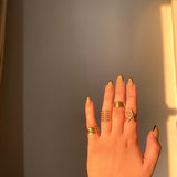 316 Stainless Steel Rings Rules(4pcs)