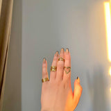 316 Stainless Steel Rings Rules(4pcs)