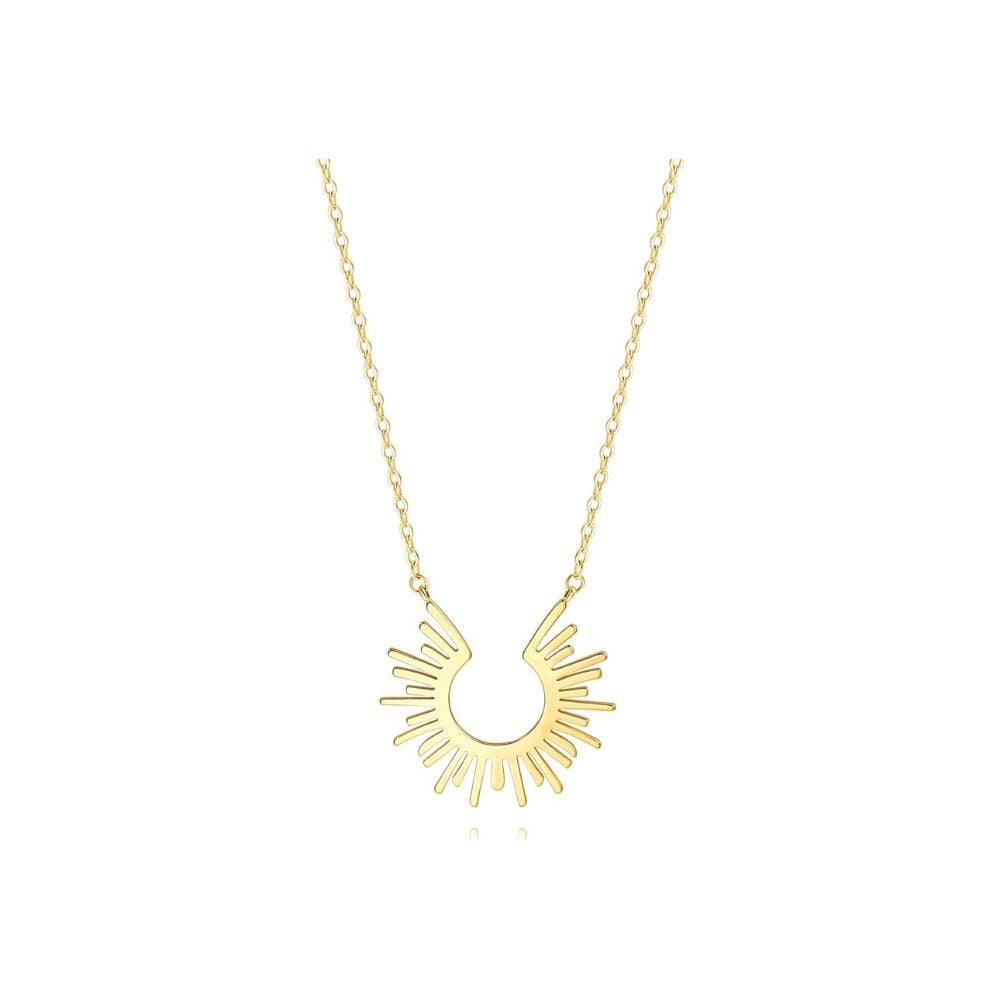 316 Stainless Steel Peruvian Sun Necklace