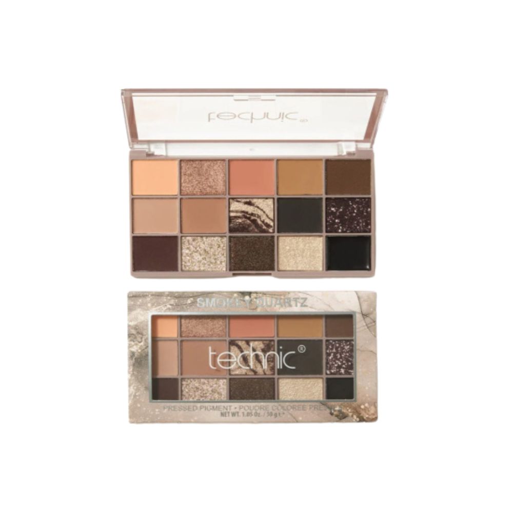 Technic Smokey Quartz Pressed Pigment 15Colors Eyeshadow Palette