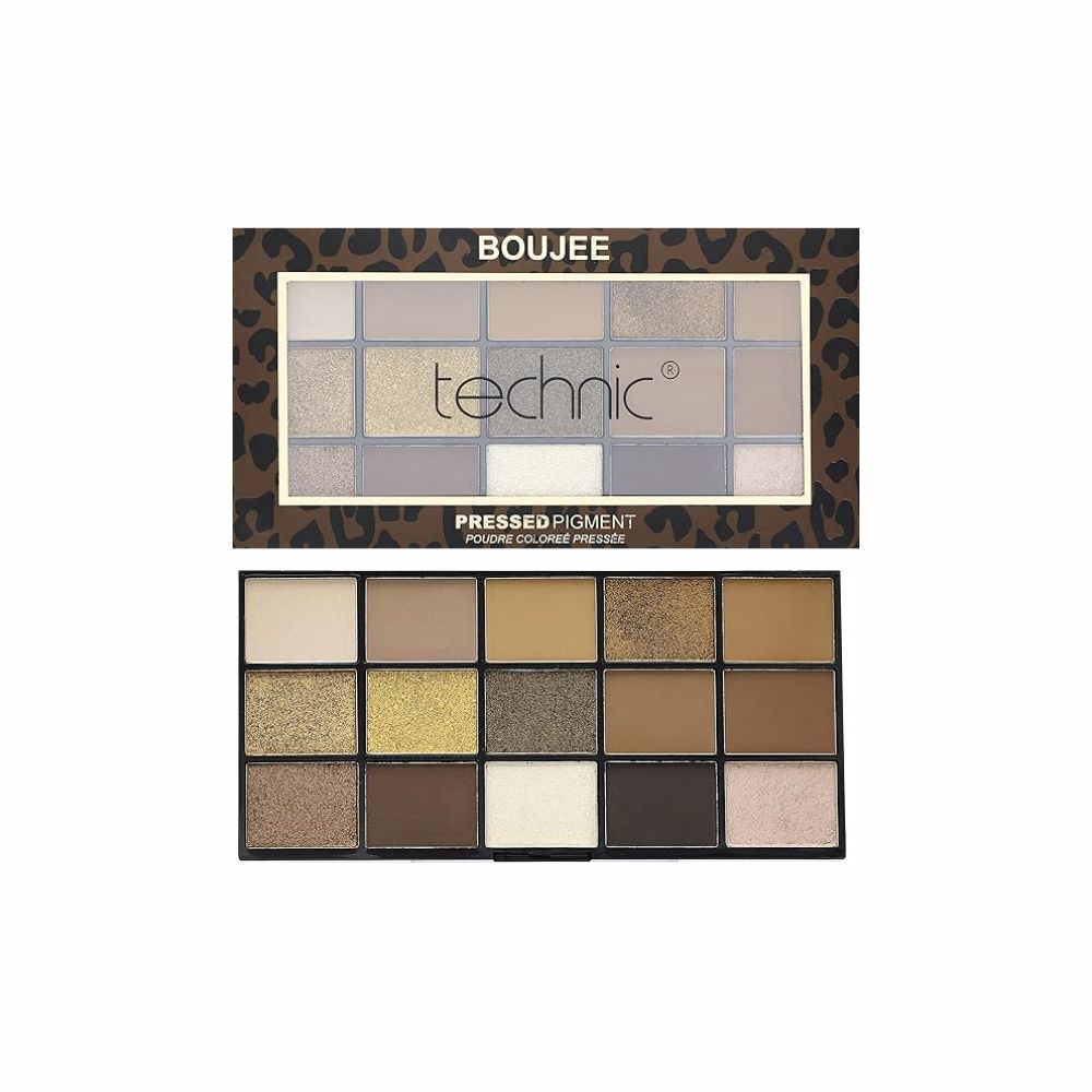 Technic Boujee Pressed Pigment 15Colors Eyeshadow Palette