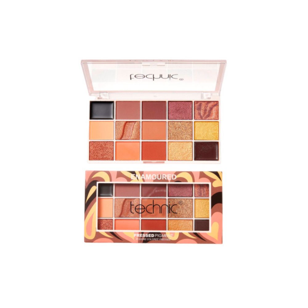 Technic Enamoured Pressed Pigment 15Colors Eyeshadow Palette
