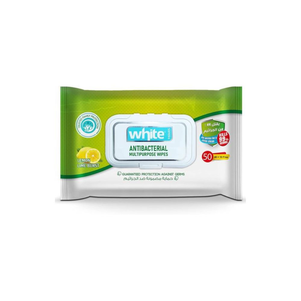 White Wipes 50 Pcs