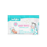 White Baby Pocket Wipes 15Pcs